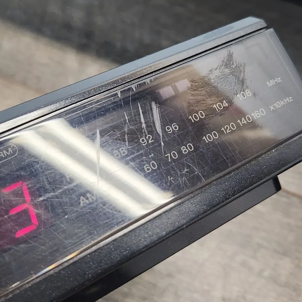 Vintage Sony ICF-C3W Alarm Clock Radio FM/AM Digital Black Dream Machine